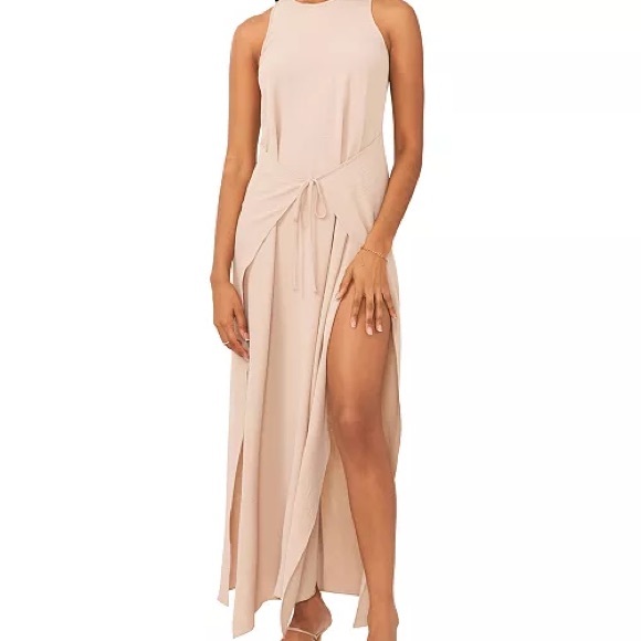 Vince Camuto Beige Sleeveless Dress - Picture 2 of 10